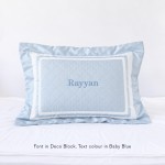 Egyptian Cotton Quilted Pillow - Cove